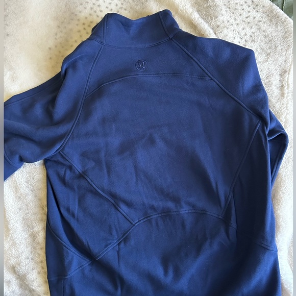 Lululemon full-zip funnel neck scuba long (night sea) - Picture 2 of 2